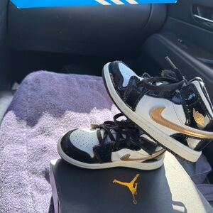 Jordan Black and White Sneakers